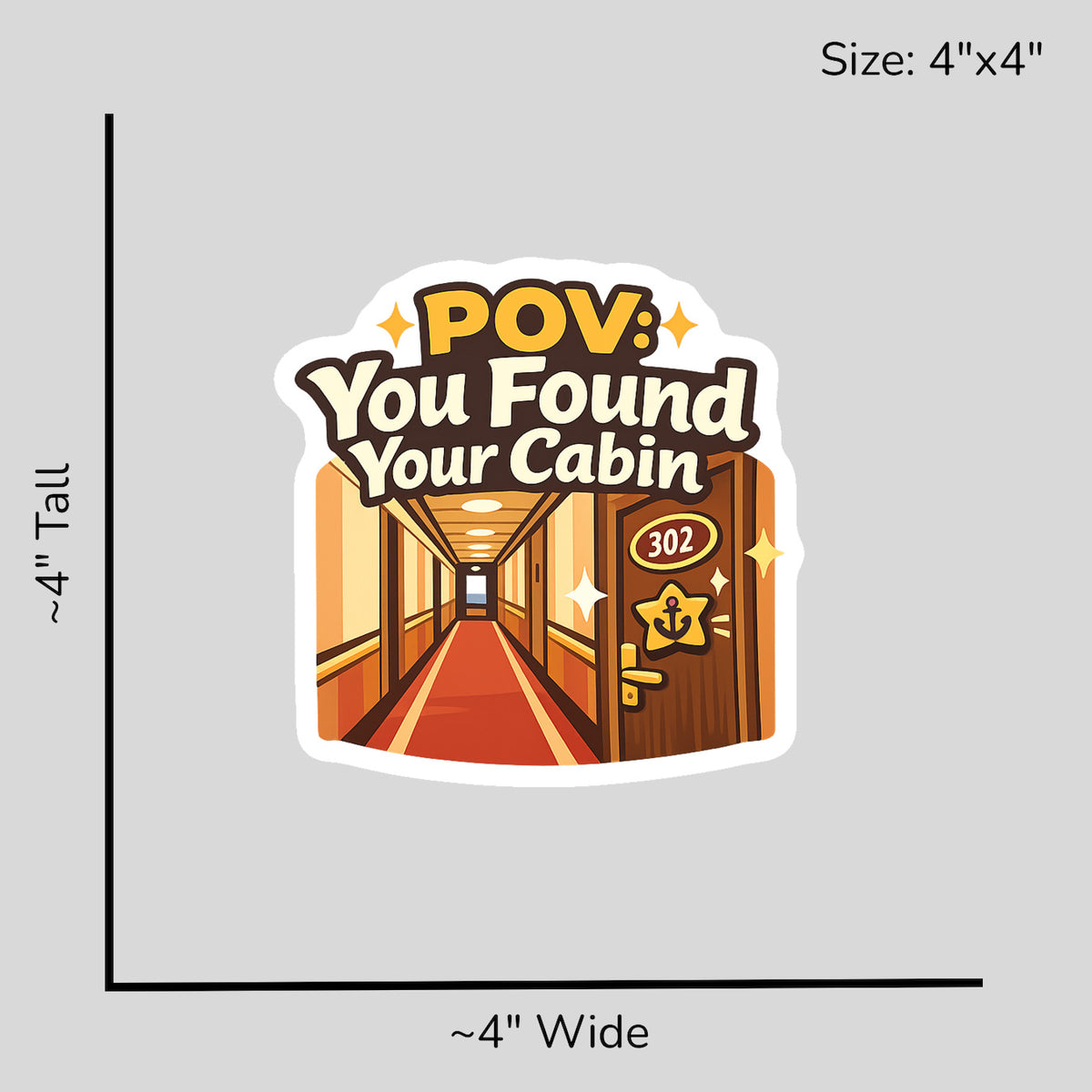 POV You Found Your Cabin - Size Reference Mockup