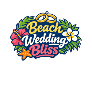 Beach Wedding Bliss - Bordered Artwork