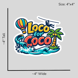 Loco for Coco - Size Reference Mockup