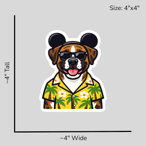 Magic Brindle Boxer - Size Reference Mockup