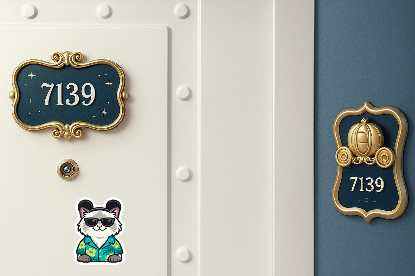 Magic Blue Point Ragdoll - Door Style 2 Mockup
