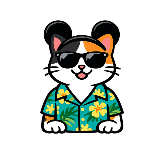 Magic Calico Cat - Bordered Artwork