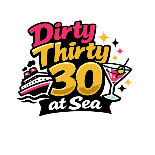 Dirty Thirty at Sea - Bordered Artwork