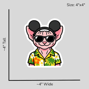 Magic Sphynx Cat - Size Reference Mockup