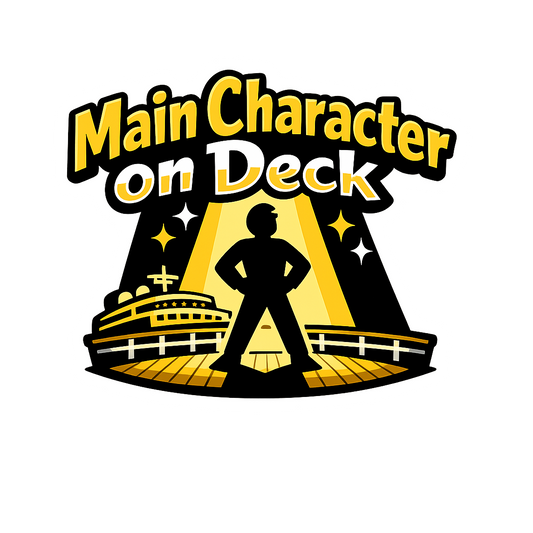 Main Character on Deck - Bordered Artwork