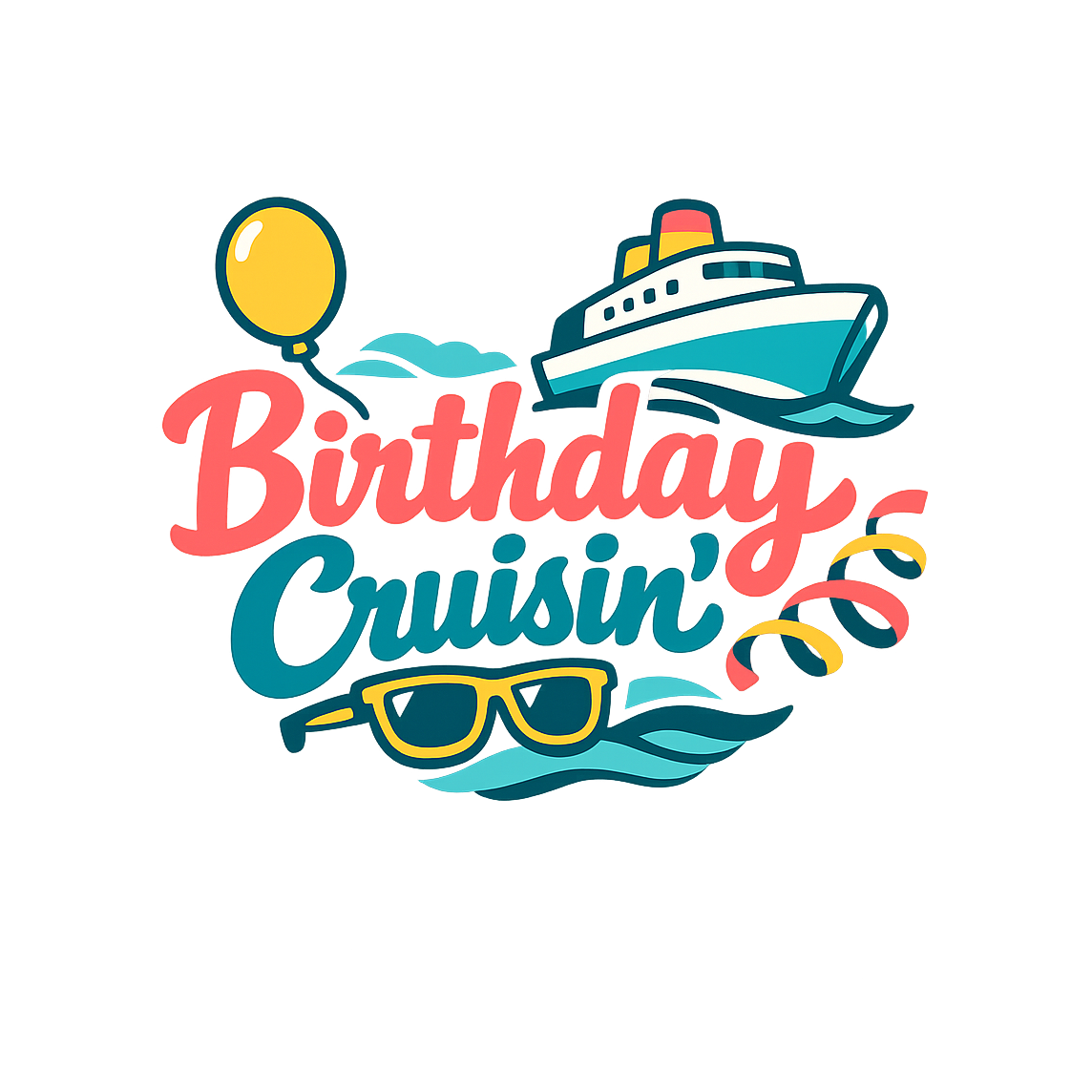 Birthday Cruisin - Bordered Artwork