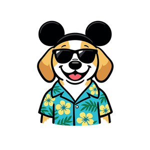 Magic Lemon Beagle - Bordered Artwork