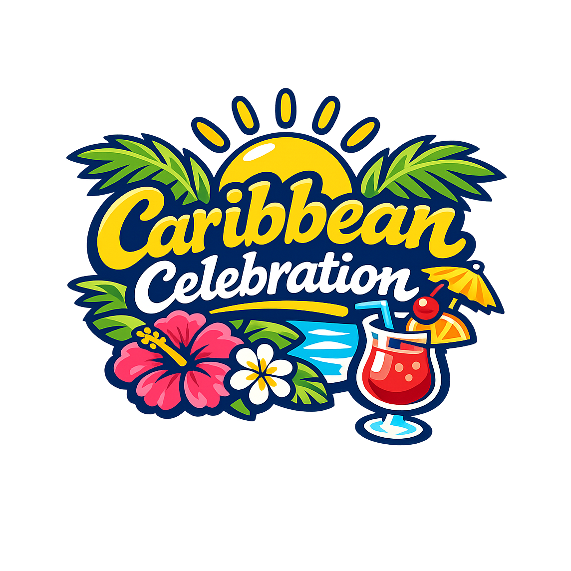 Caribbean Celebration - Bordered Artwork