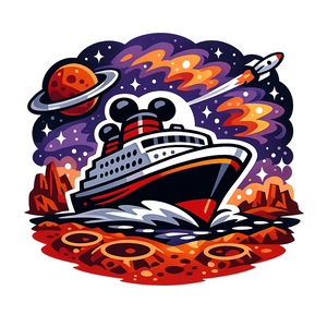Mars Mission Cruise - Bordered Artwork