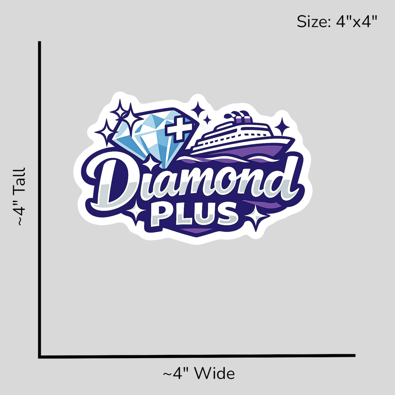 Diamond Plus Life - Size Reference Mockup
