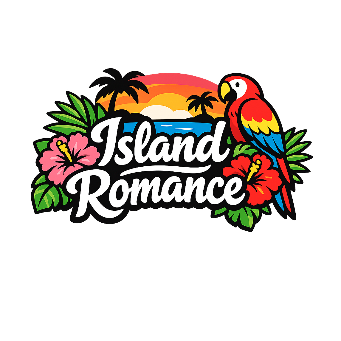 Island Romance - Bordered Artwork