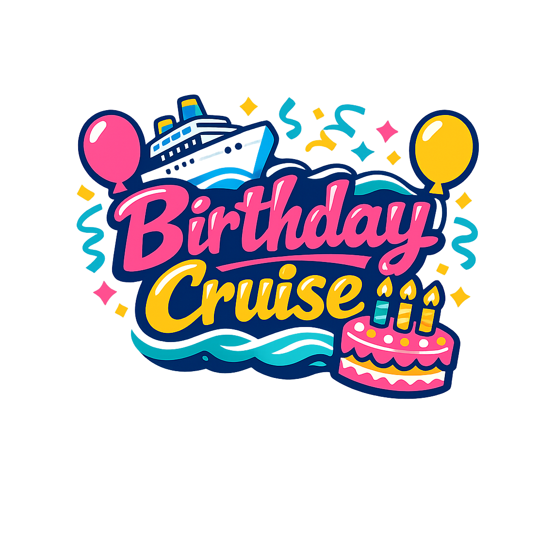Birthday Cruise - Bordered Artwork