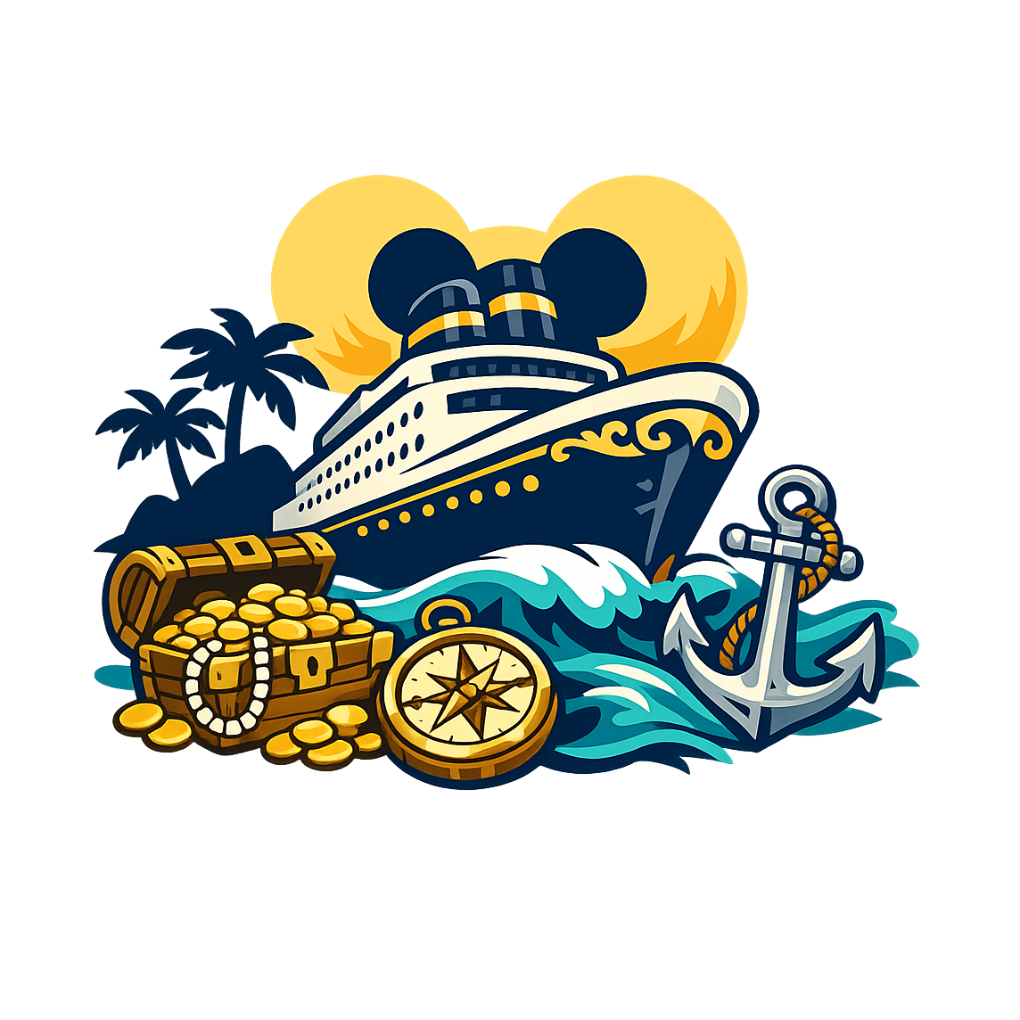 Pirates' Ocean Quest - Bordered Artwork