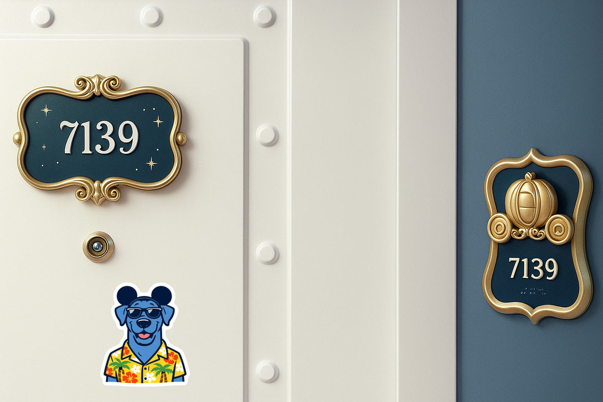 Magic Blue Great Dane - Door Style 2 Mockup