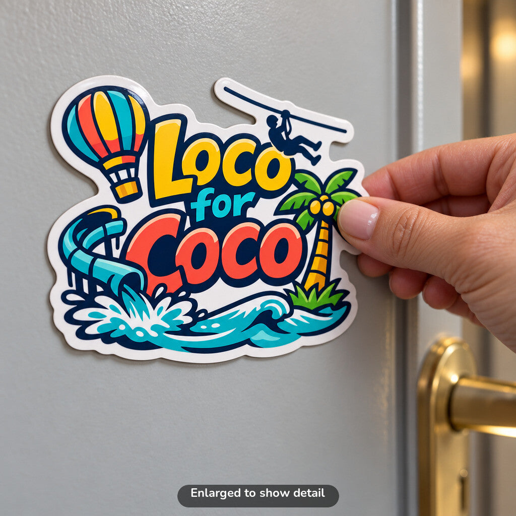 Loco for Coco - Magnet on Cruise Cabin Door