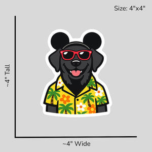 Magic Black Lab - Size Reference Mockup