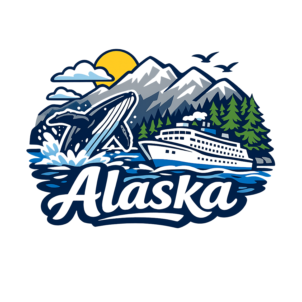 Inside Passage Beauty - Bordered Artwork