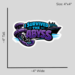 I Survived the Abyss - Size Reference Mockup