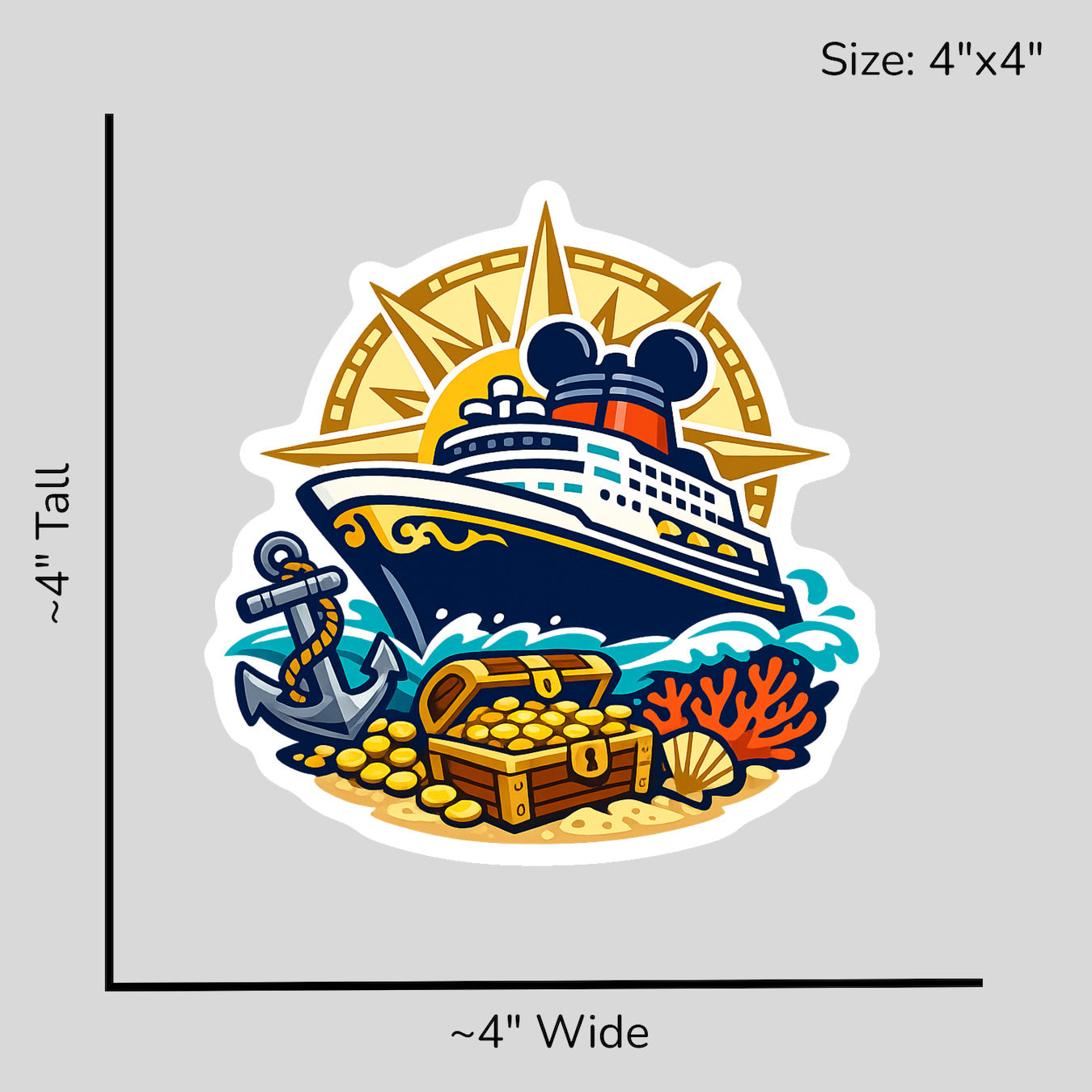 Ocean Explorer Voyage - Size Reference Mockup