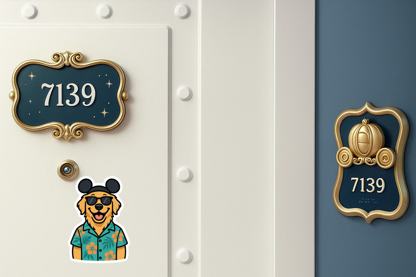 Magic Golden Retriever - Door Style 2 Mockup