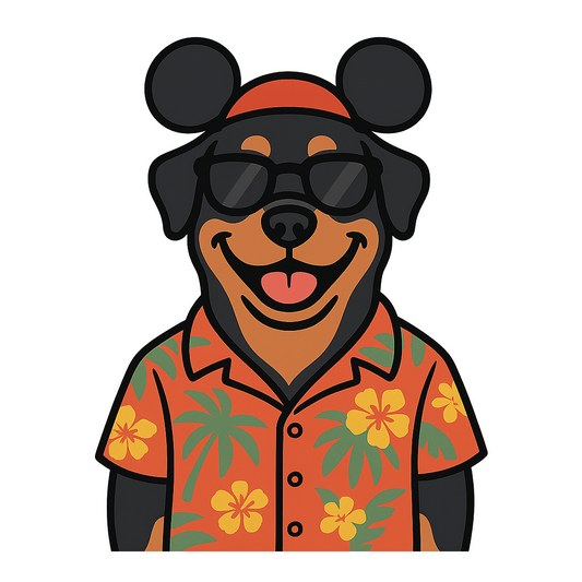 Magic Rottweiler - Bordered Artwork