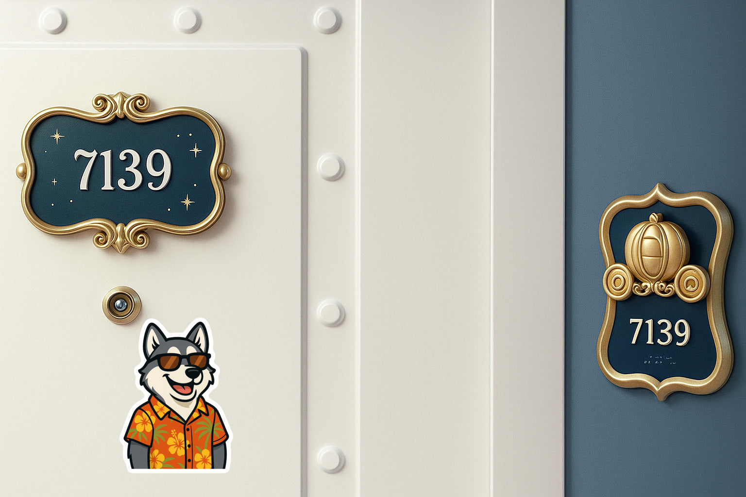 Tropical Gray Husky - Door Style 2 Mockup