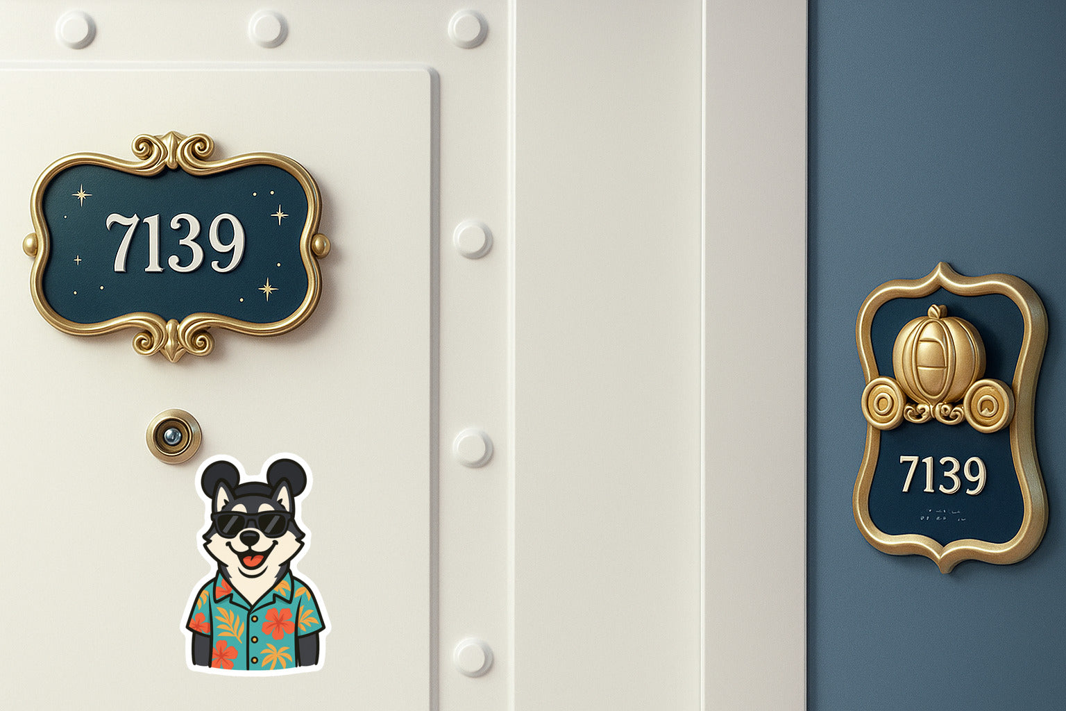 Magic Black Husky - Door Style 2 Mockup