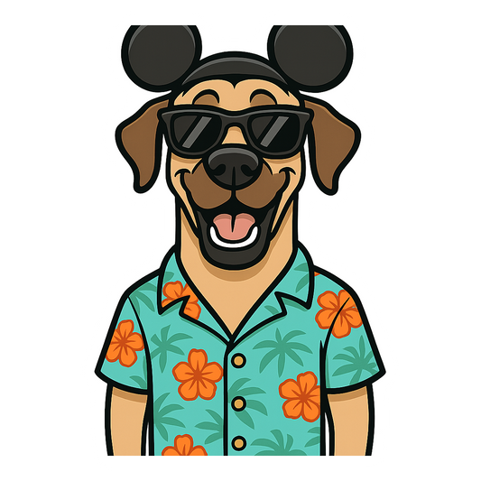 Magic Fawn Great Dane - Bordered Artwork