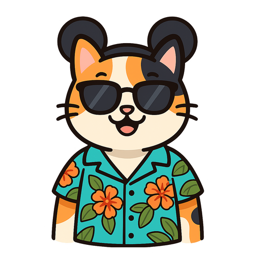 Magic Calico Cat - Bordered Artwork