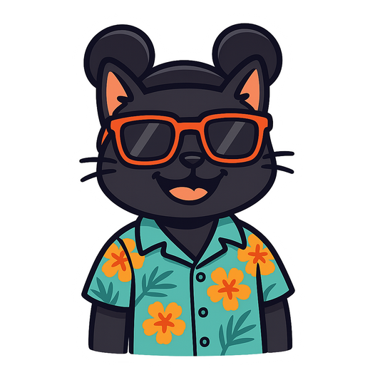 Magic Black Cat - Bordered Artwork
