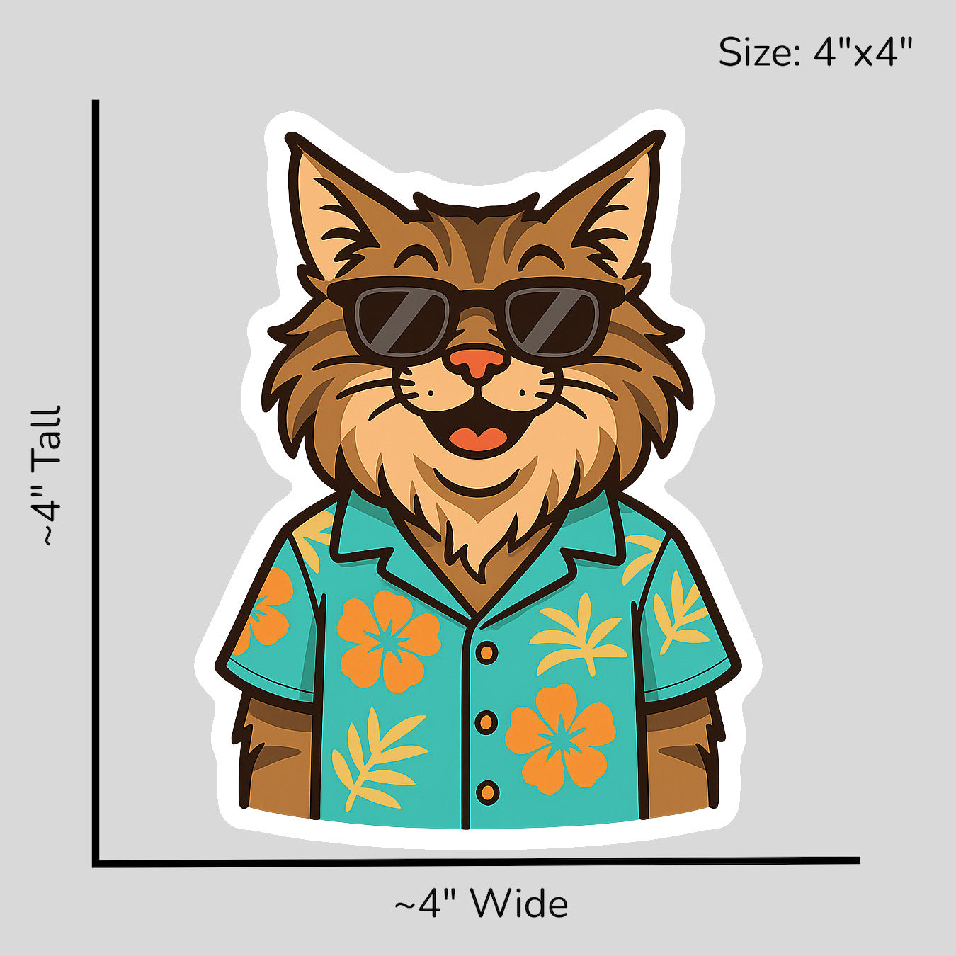 Tropical Maine Coon - Size Reference Mockup