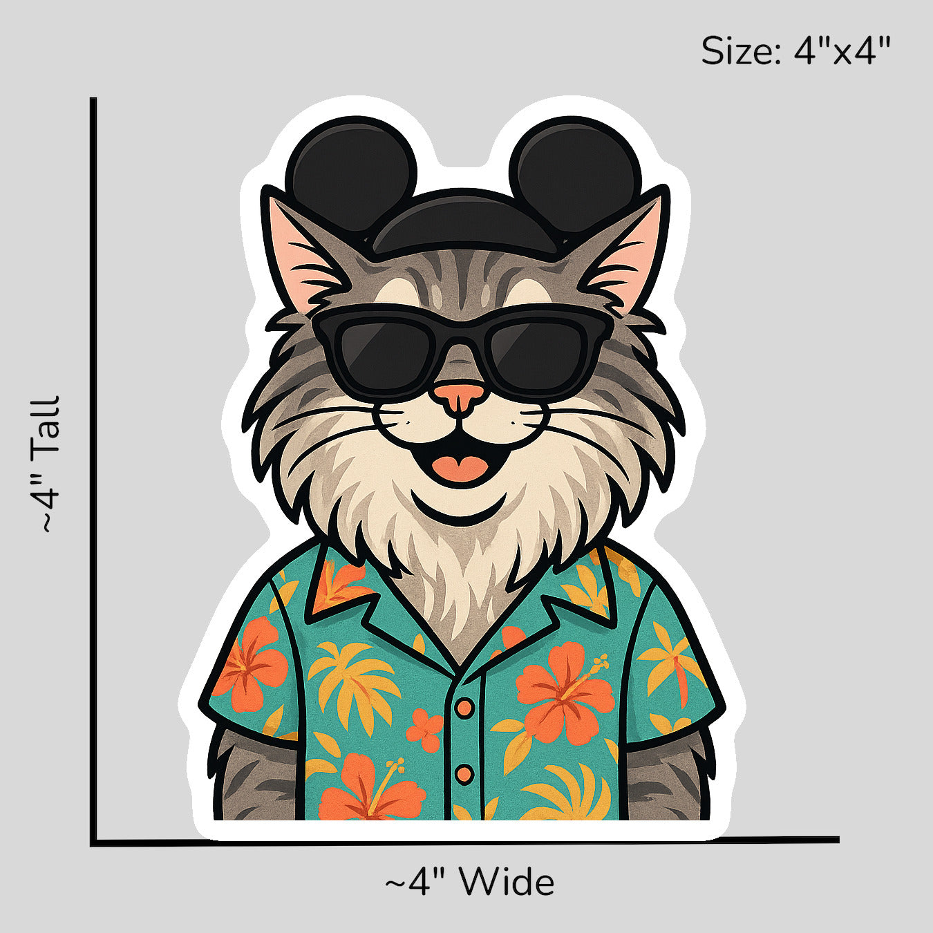 Magic Silver Maine Coon - Size Reference Mockup