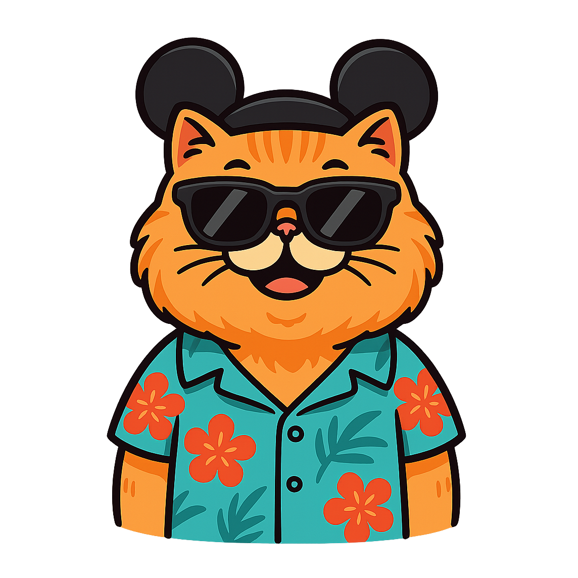 Magic Orange Persian - Bordered Artwork