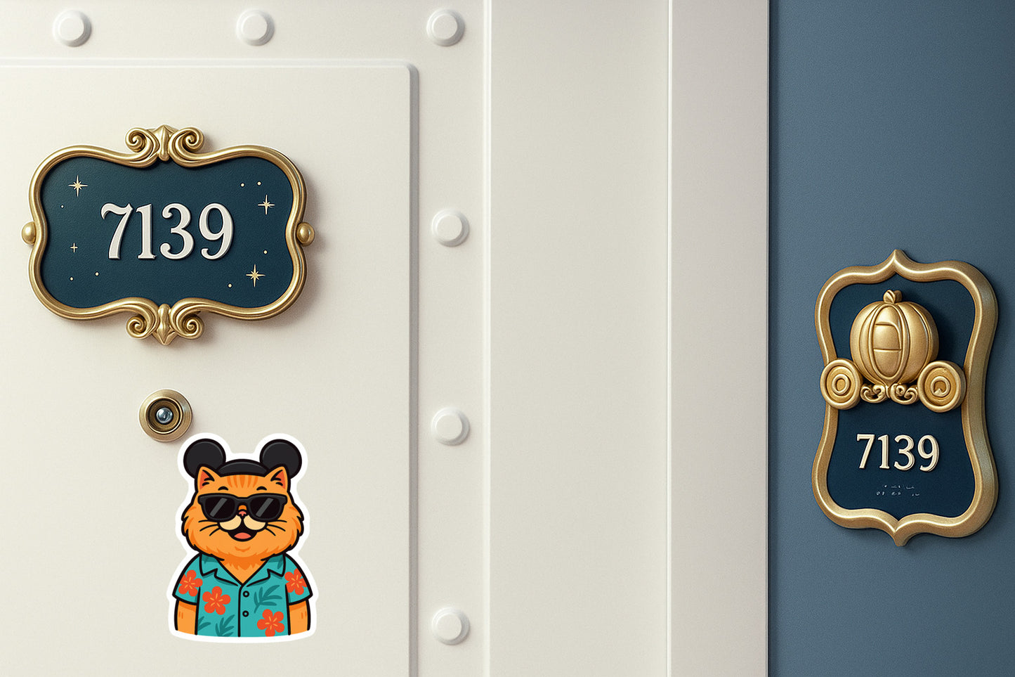 Magic Orange Persian - Door Style 2 Mockup