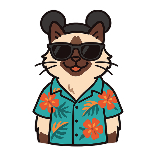 Magic Ragdoll Cat - Bordered Artwork