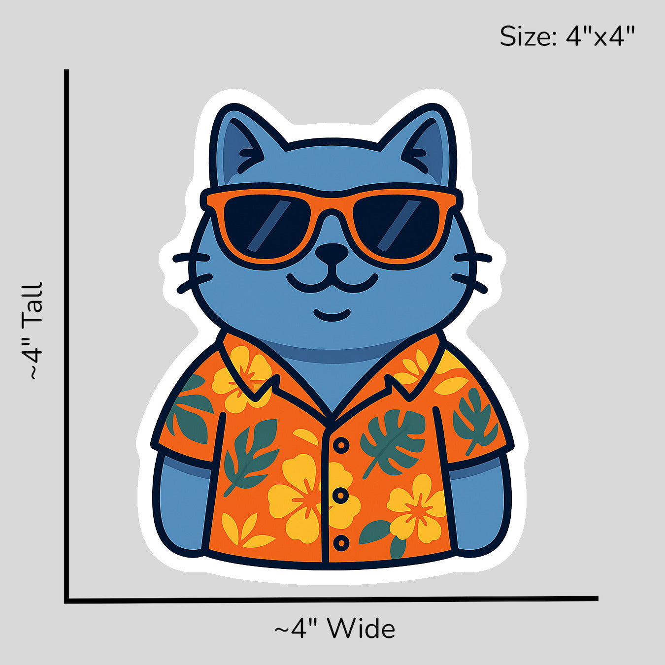Tropical British Shorthair - Size Reference Mockup