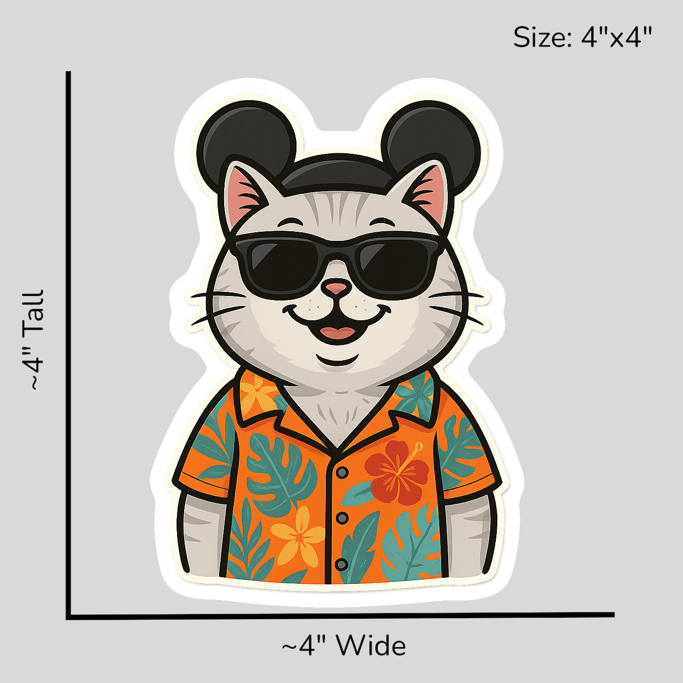 Magic Silver British Shorthair - Size Reference Mockup