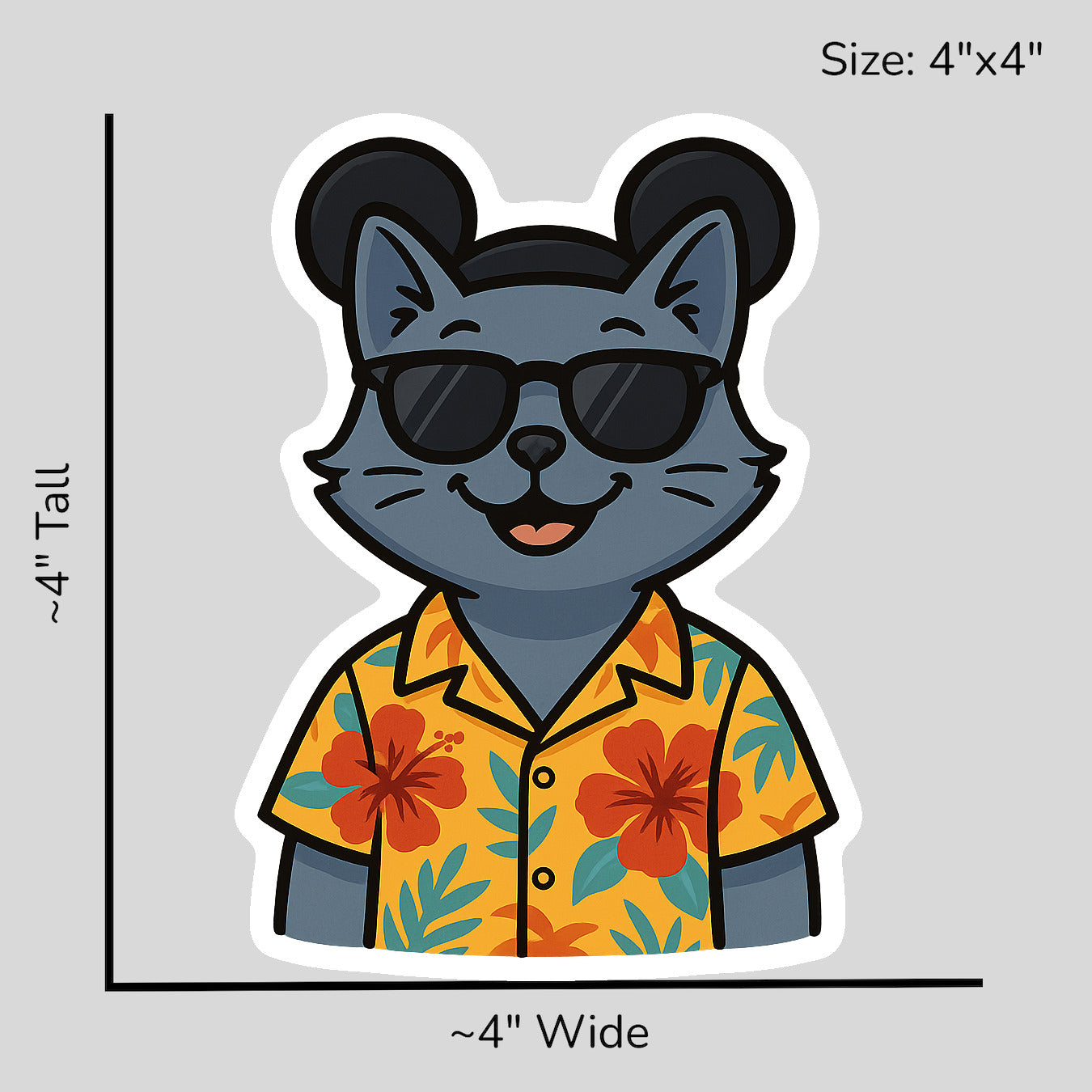 Magic Russian Blue - Size Reference Mockup