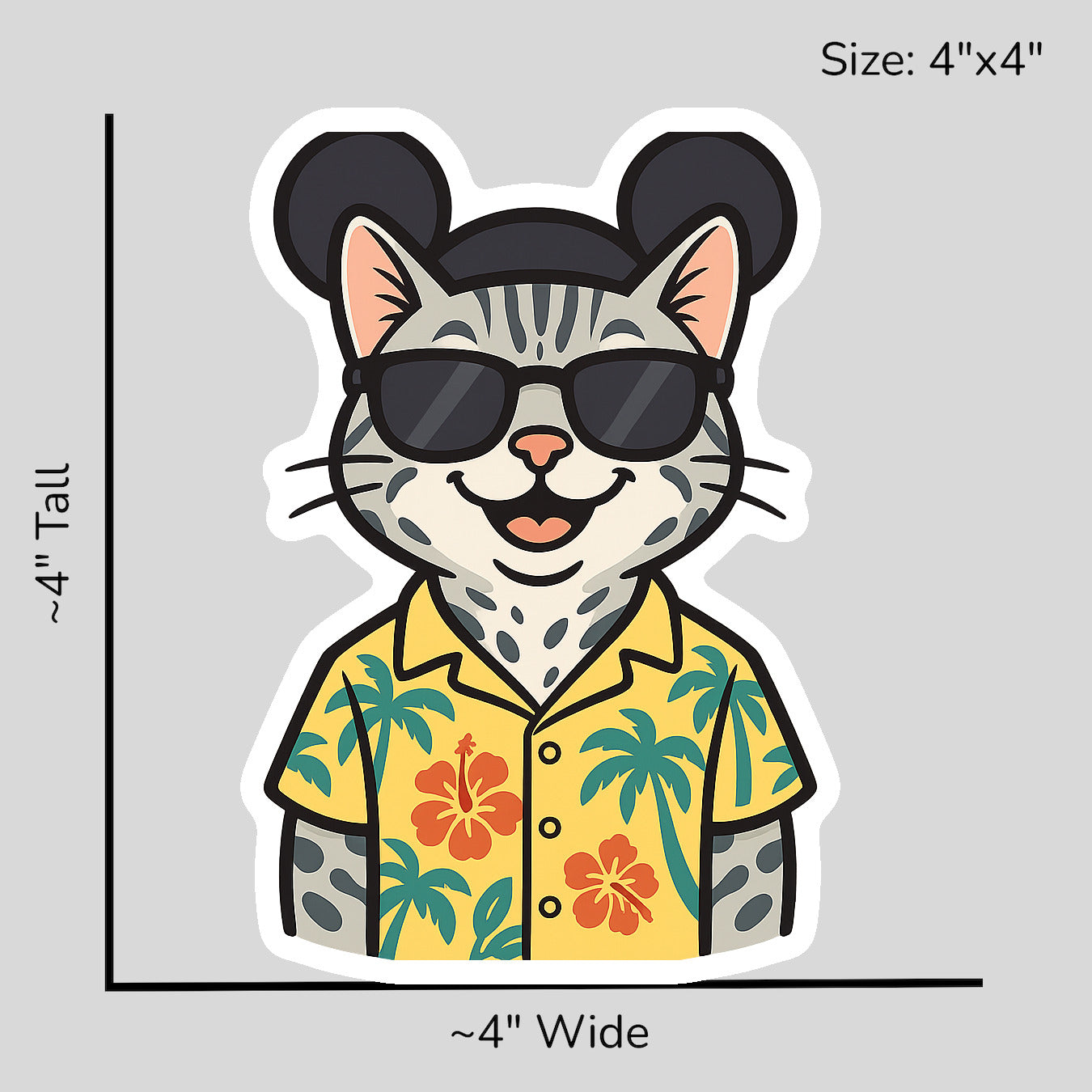 Magic Silver Bengal - Size Reference Mockup
