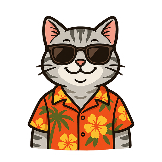 Tropical American Shorthair - Bordered Artwork