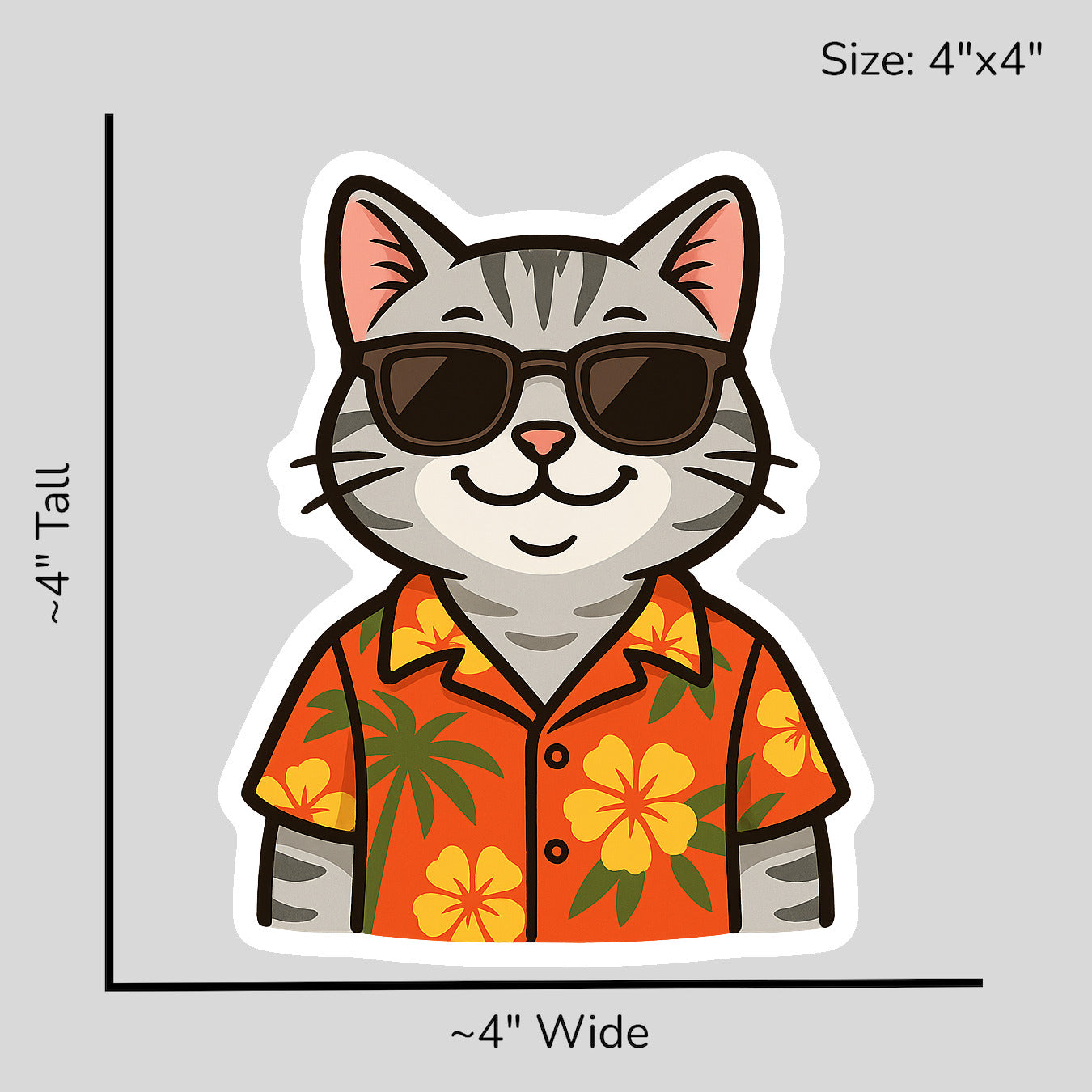Tropical American Shorthair - Size Reference Mockup