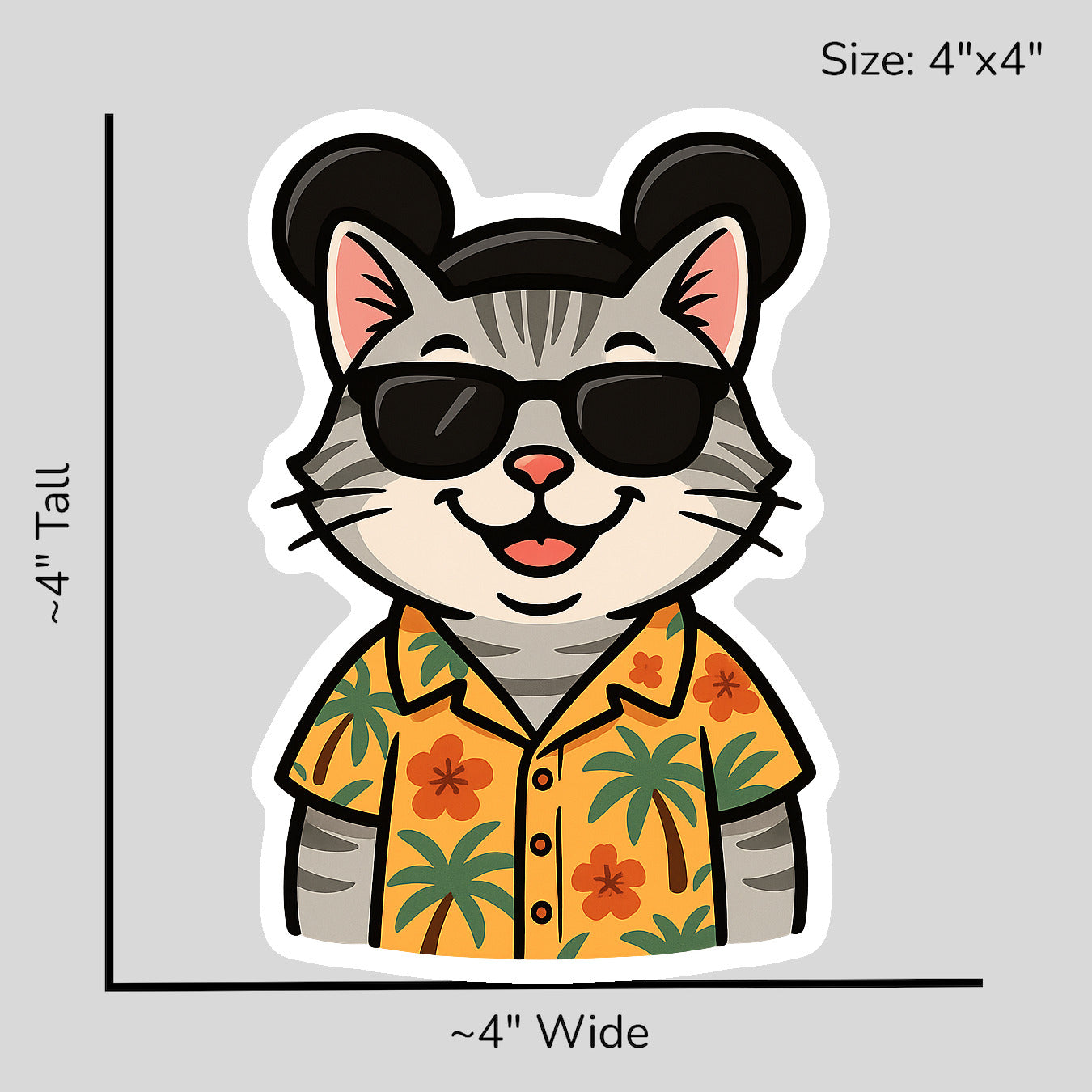 Magic American Shorthair - Size Reference Mockup