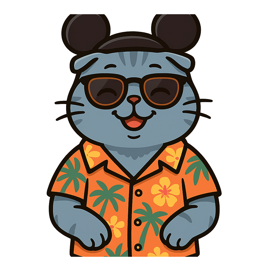 Magic Scottish Fold - Bordered Artwork
