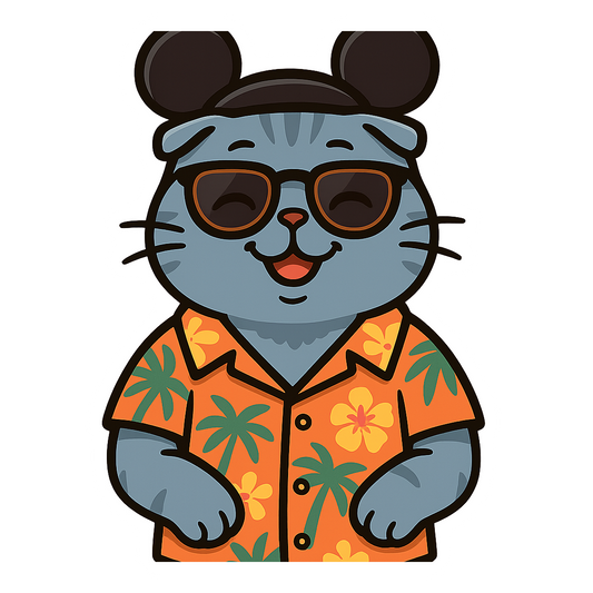 Magic Scottish Fold - Bordered Artwork