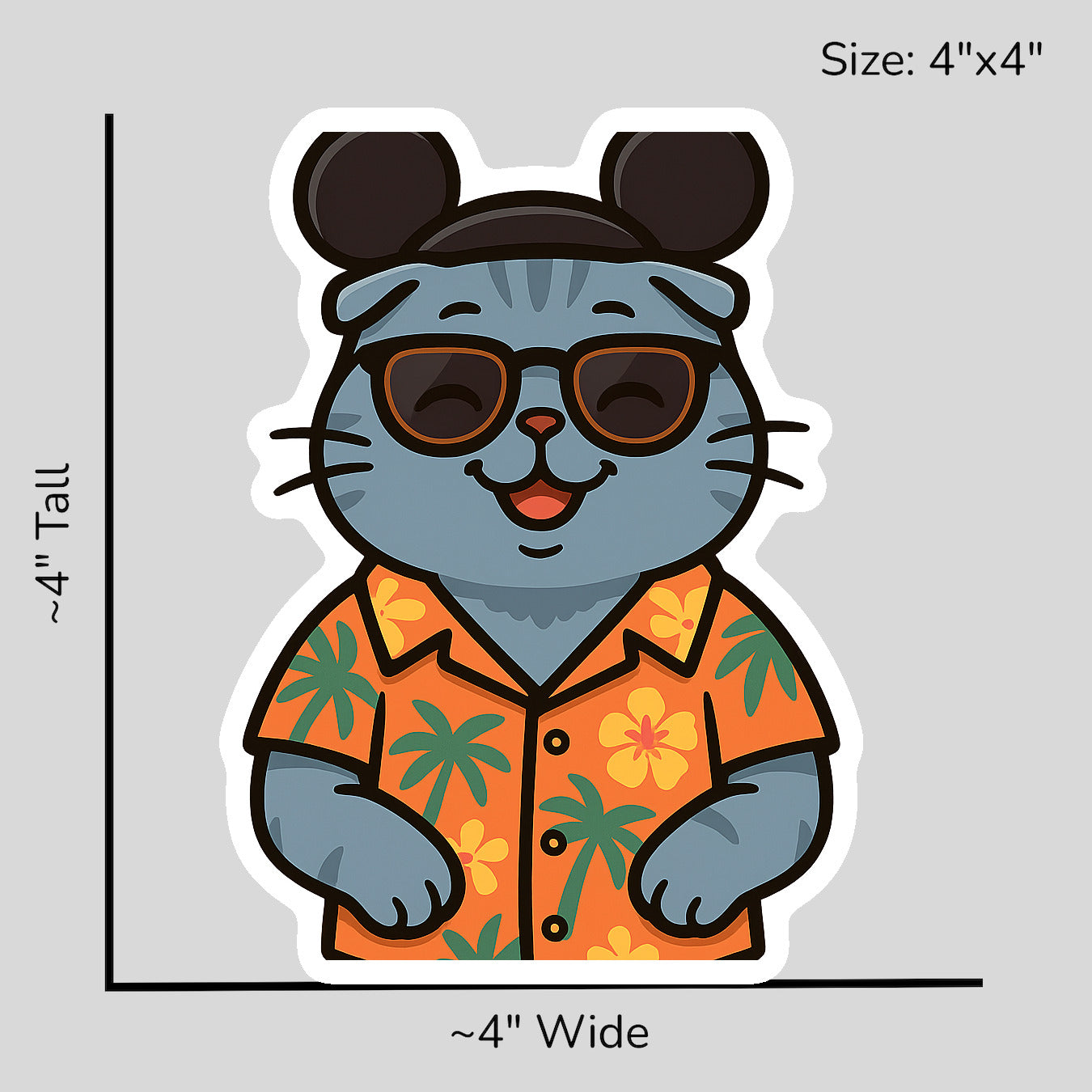 Magic Scottish Fold - Size Reference Mockup