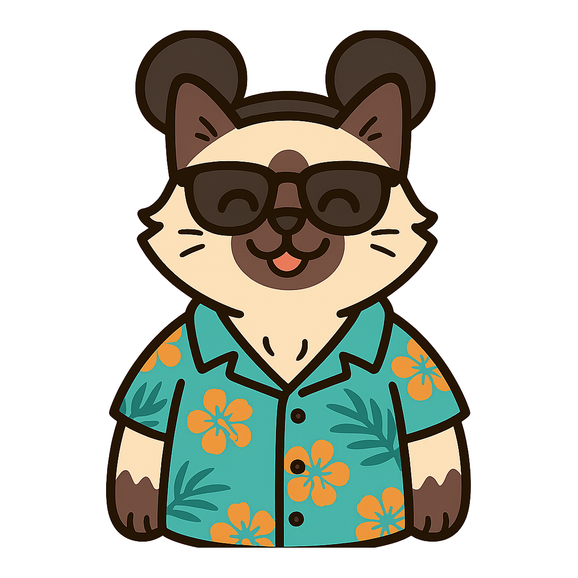Magic Birman Cat - Bordered Artwork