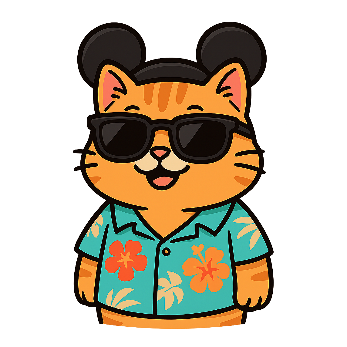 Magic Munchkin Cat - Bordered Artwork