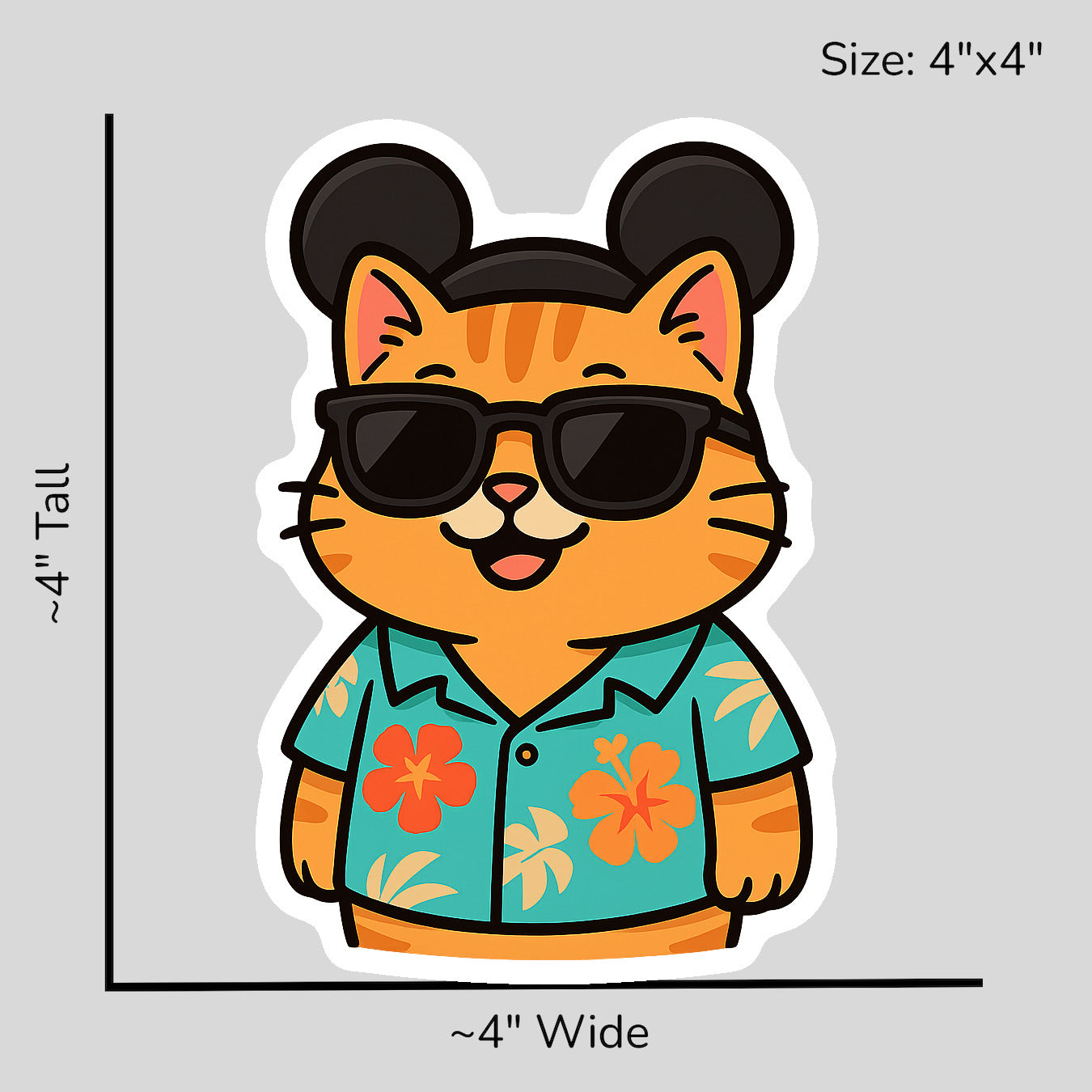 Magic Munchkin Cat - Size Reference Mockup
