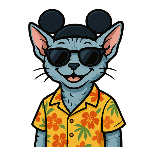 Magic Devon Rex - Bordered Artwork
