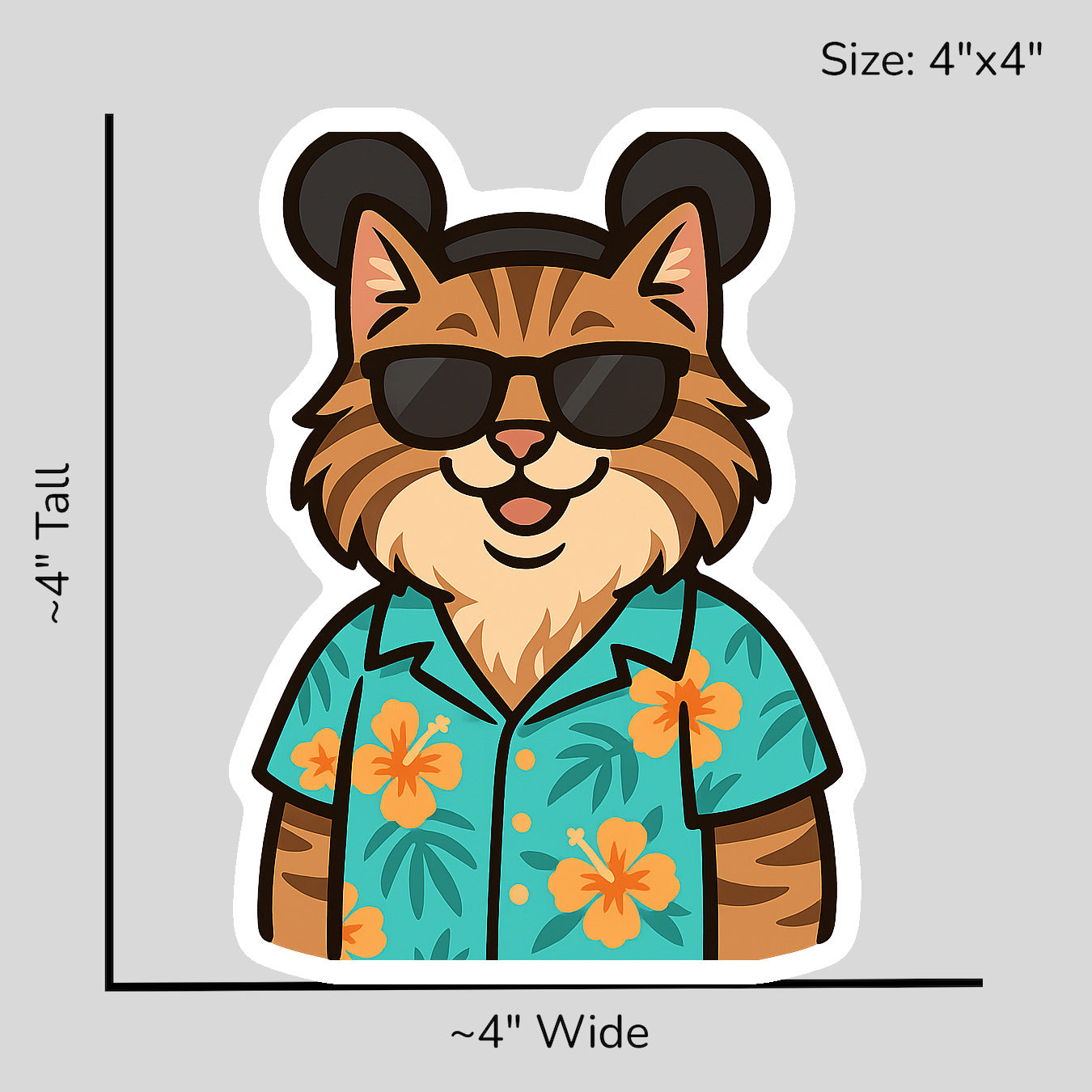 Magic Norwegian Forest Cat - Size Reference Mockup